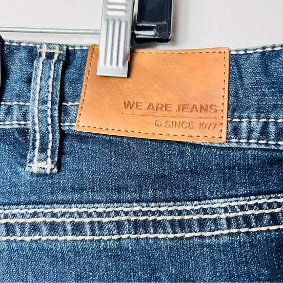 NWT Warehouse Blue Dark Wash Denim Relaxed Straight Leg Jeans men’s size 42 - Picture 9 of 12